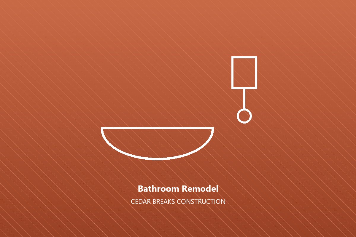 Bathroom remodel by Cedar Breaks Construction