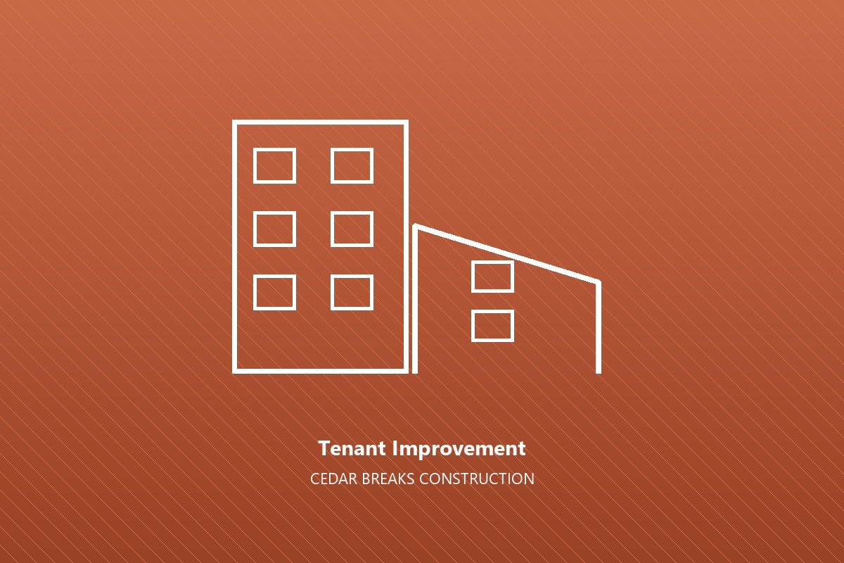 Commercial tenant improvement by Cedar Breaks Construction