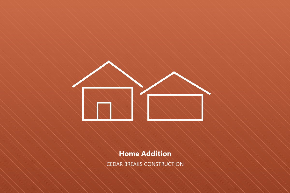 Home addition matched to the existing house by Cedar Breaks Construction