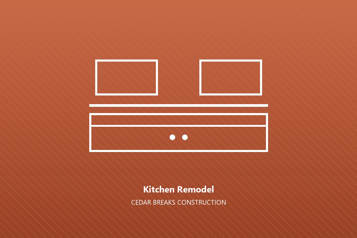 Kitchen remodel by Cedar Breaks Construction